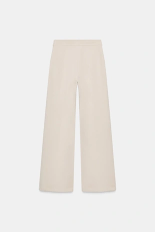 Брюки прямого кроя из ткани интерлок- Заказать в России