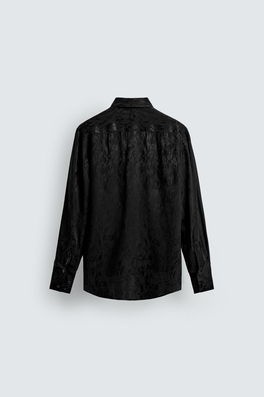 РУБАШКА СТРУЯЩЕГОСЯ ПОКРОЯ JACQUARD