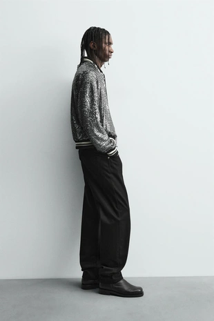 Бомбер с пайетками- Заказать в России