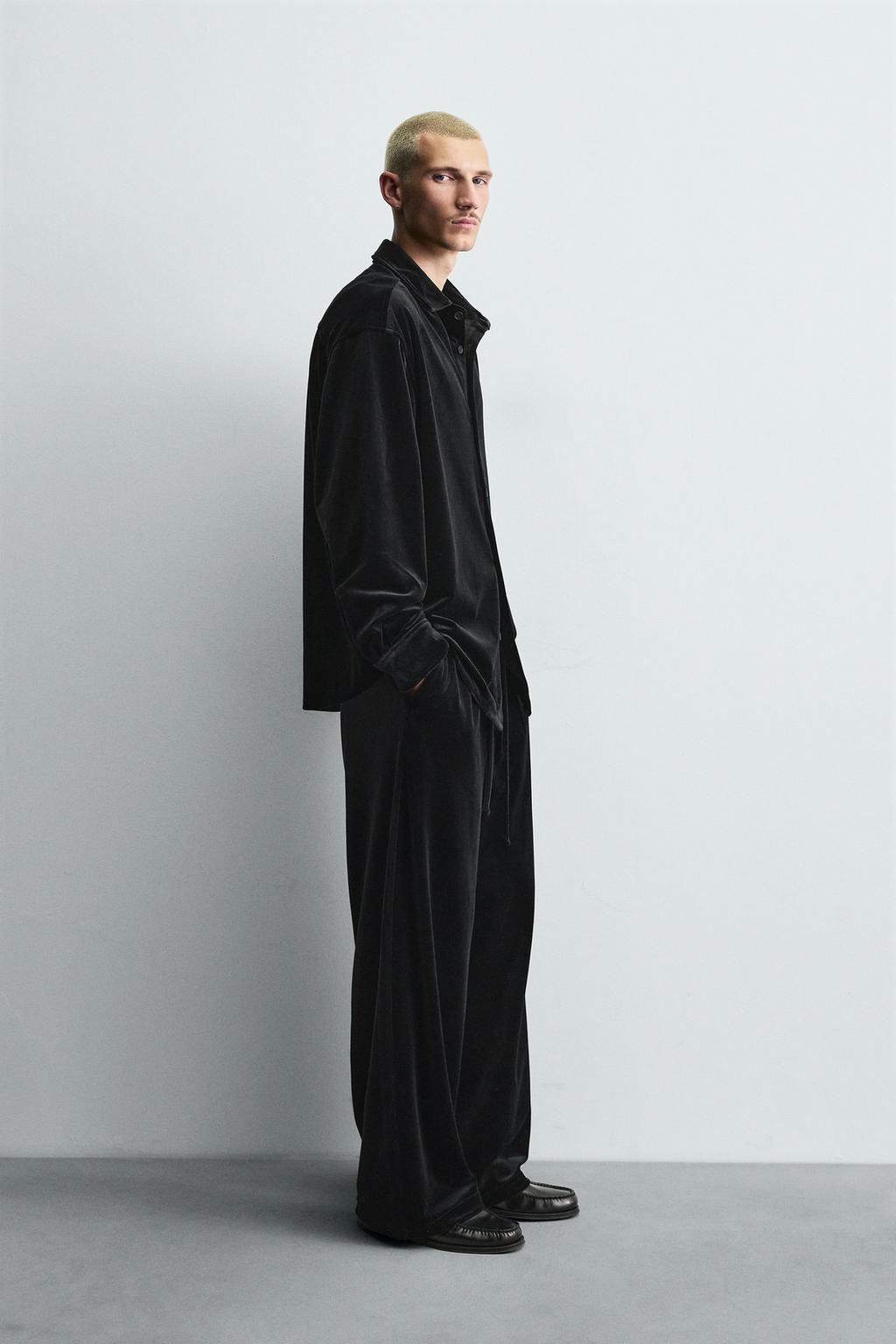 БРЮКИ RELAXED FIT ИЗ БАРХАТА