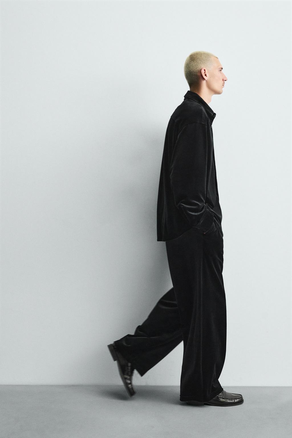 БРЮКИ RELAXED FIT ИЗ БАРХАТА
