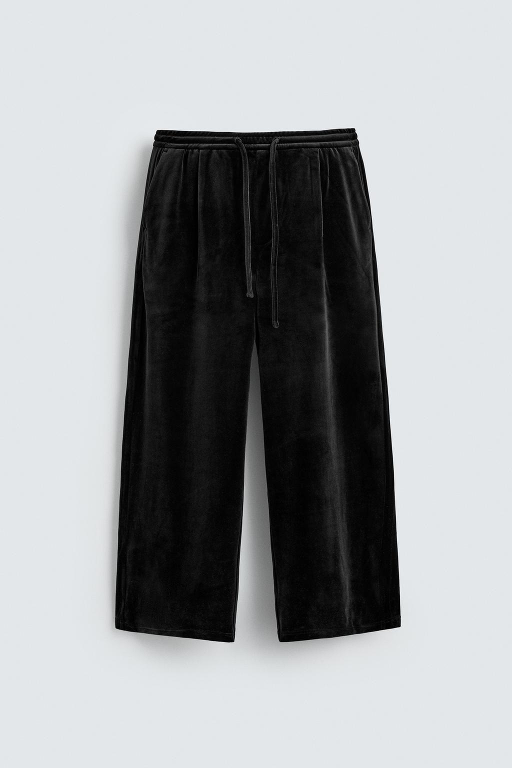 БРЮКИ RELAXED FIT ИЗ БАРХАТА