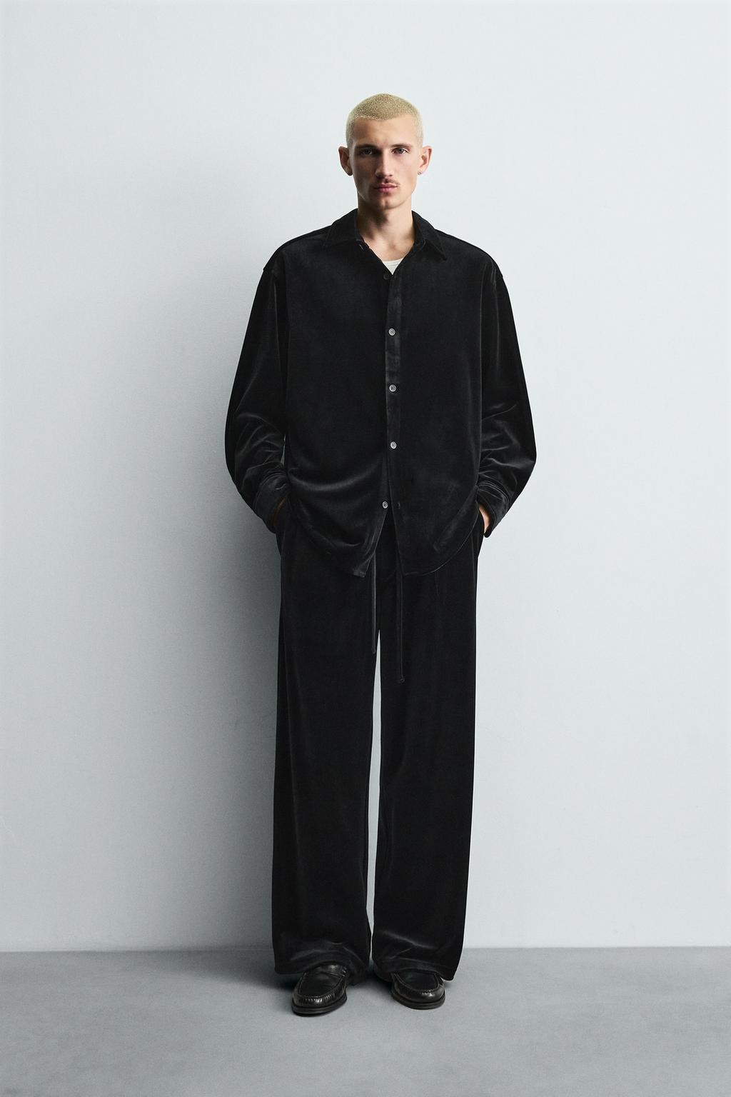 БРЮКИ RELAXED FIT ИЗ БАРХАТА