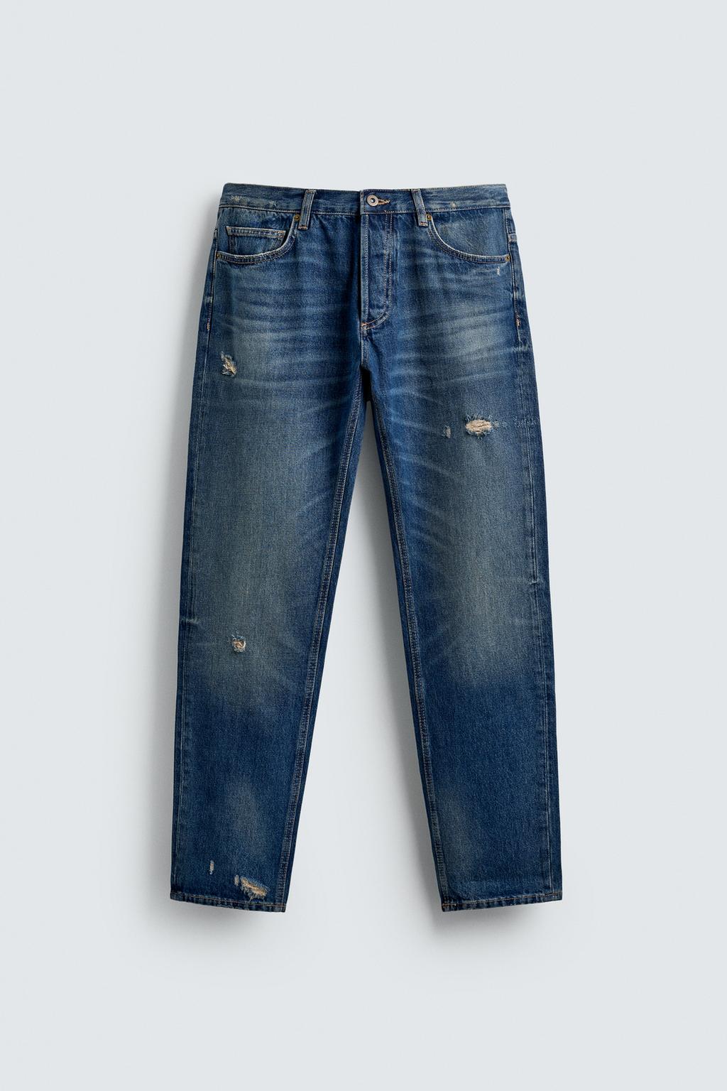 ДЖИНСЫ SLIM FIT С РАЗРЕЗАМИ