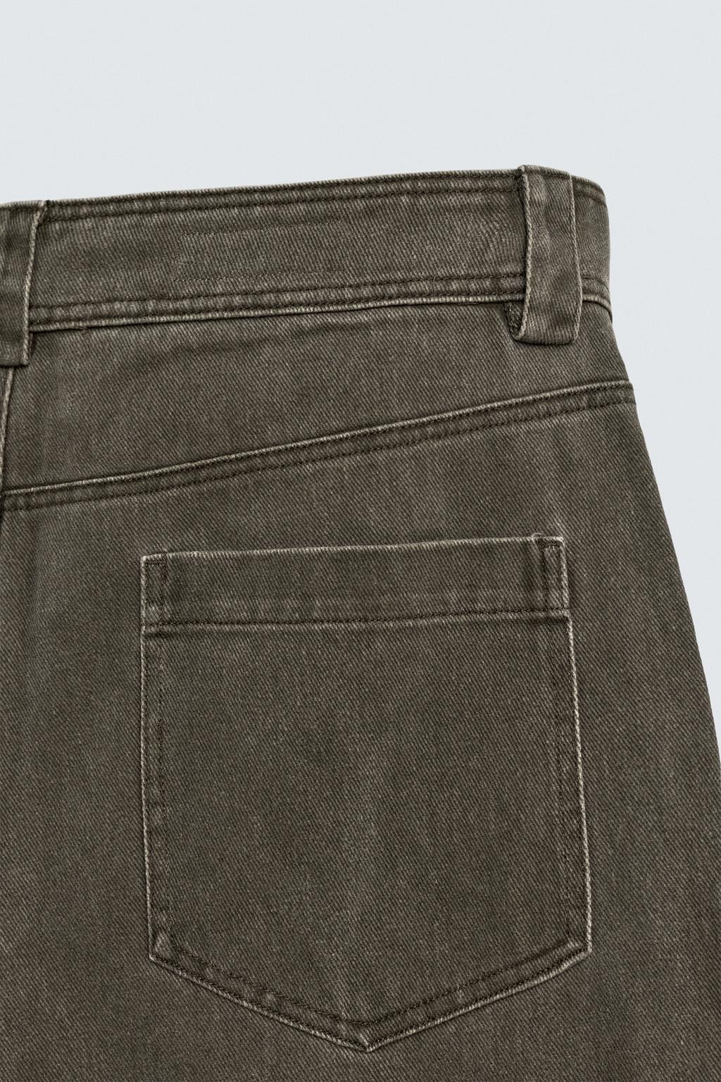 БРЮКИ WIDE FIT С ЭФФЕКТОМ ПОТЕРТОСТИ