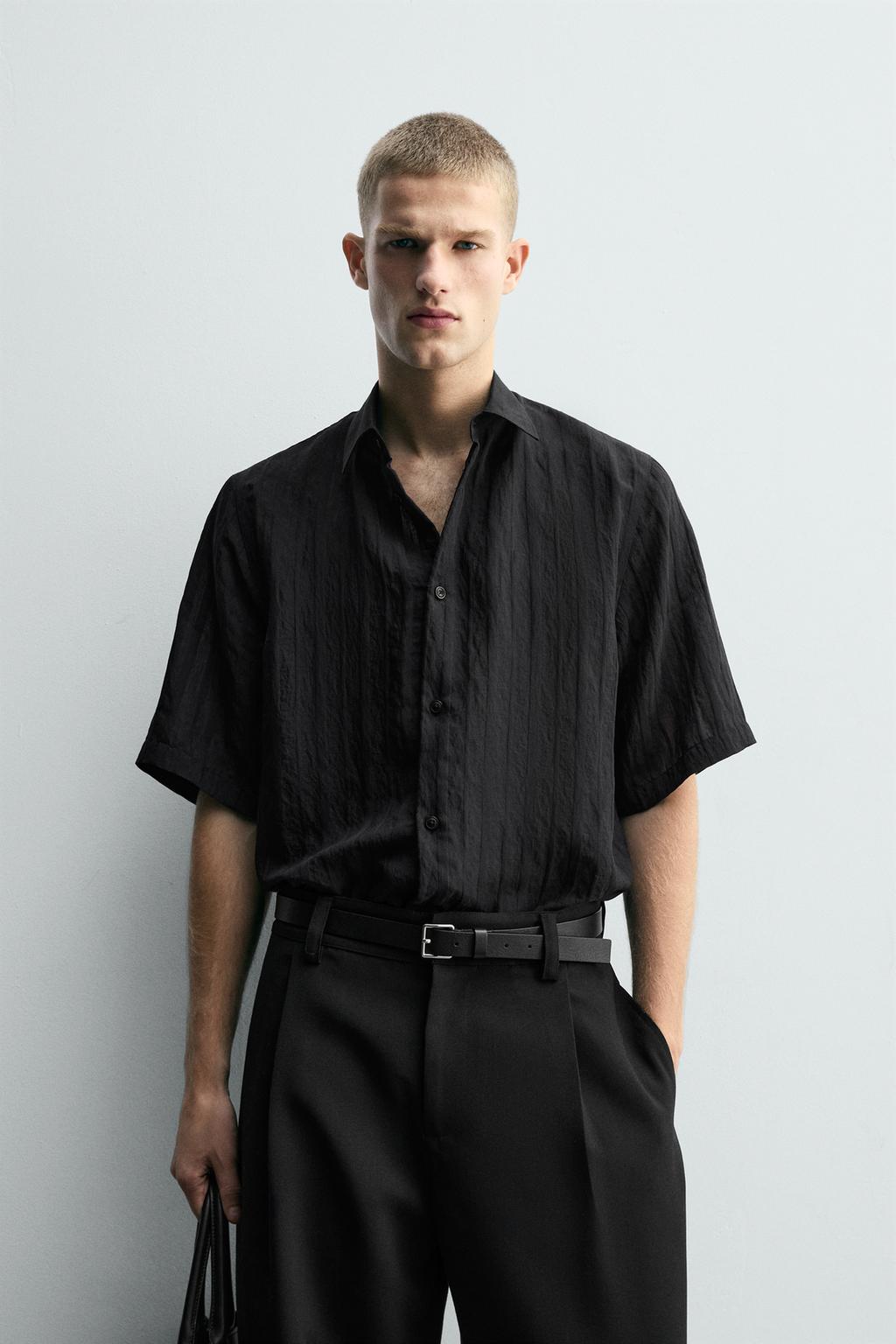 Рубашка textured relaxed fit
