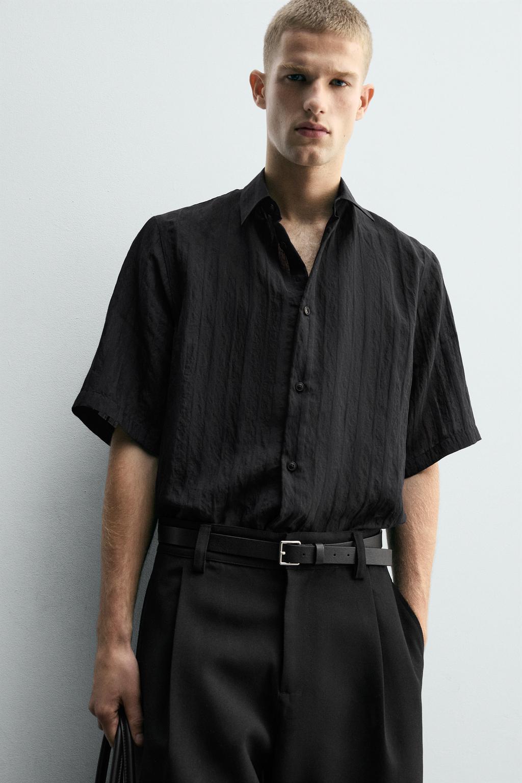 Рубашка textured relaxed fit