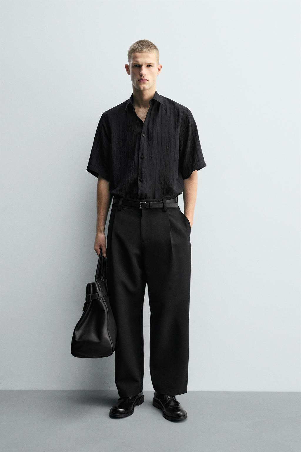 Рубашка textured relaxed fit