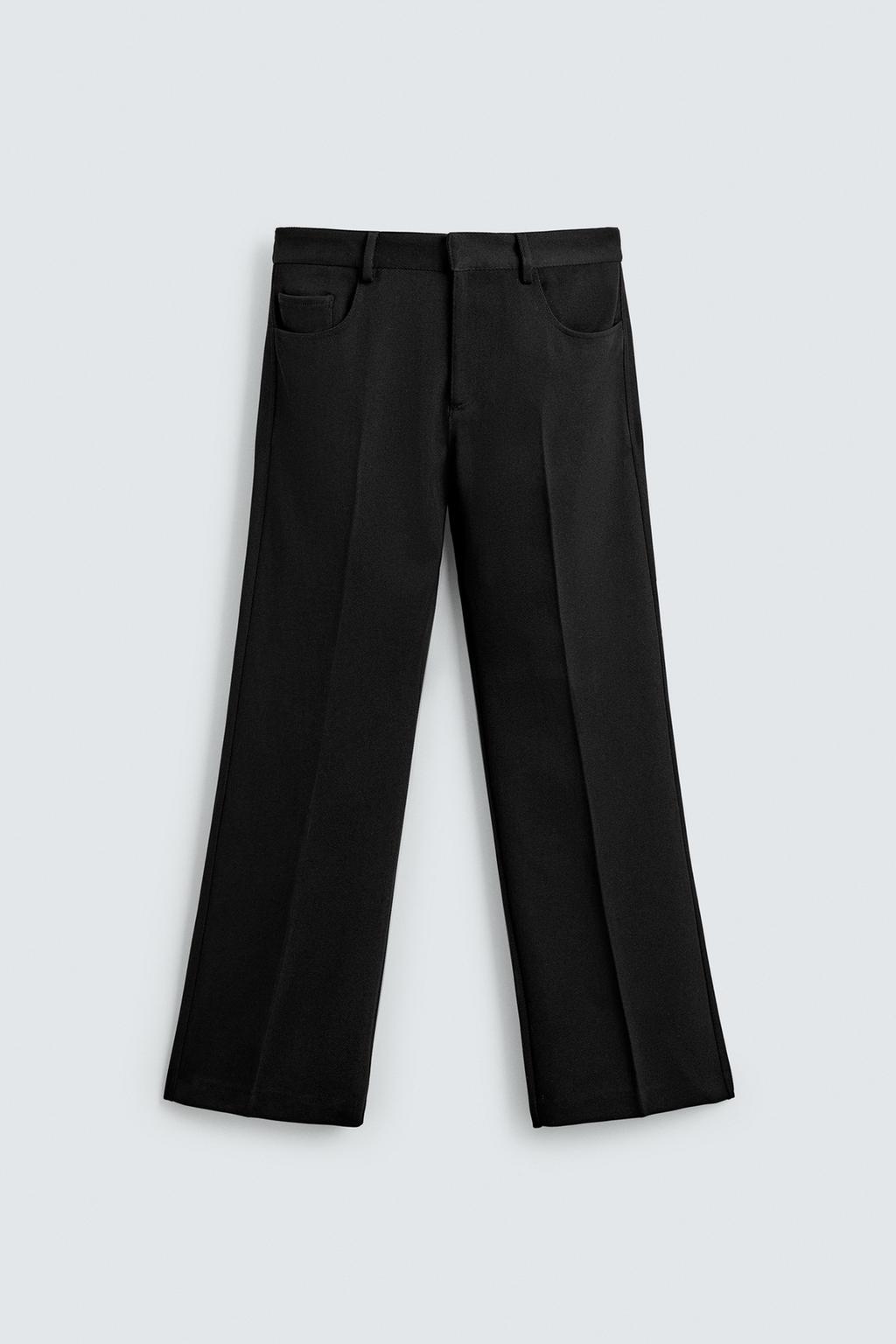 БРЮКИ FLARE FIT ИЗ САРЖИ