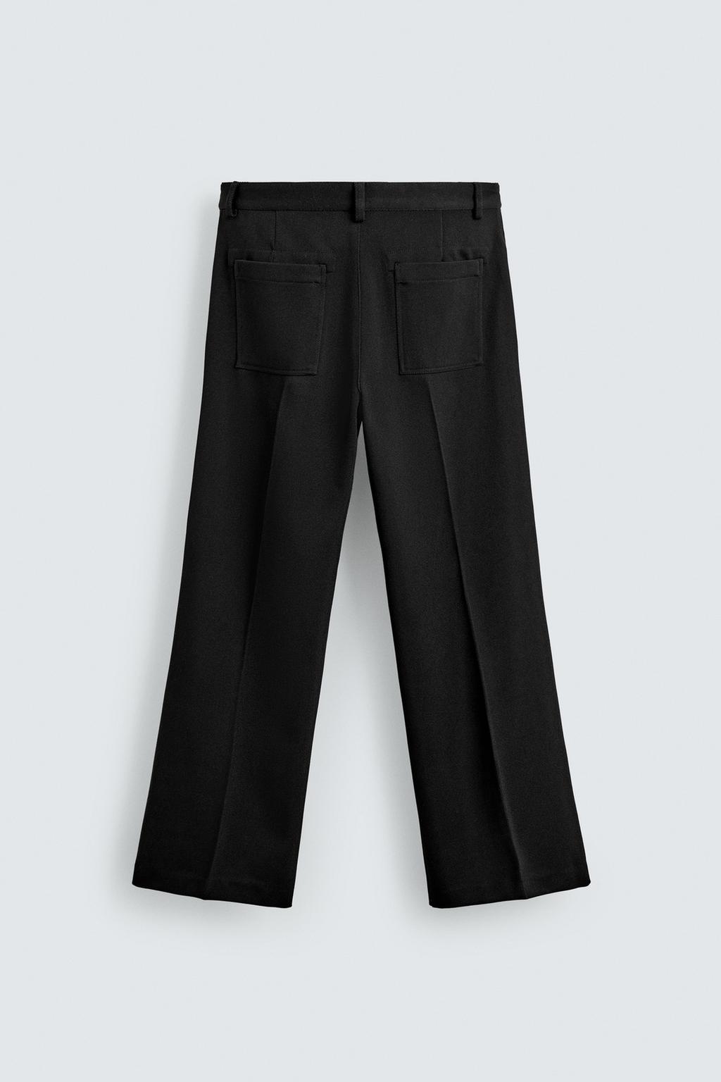 БРЮКИ FLARE FIT ИЗ САРЖИ