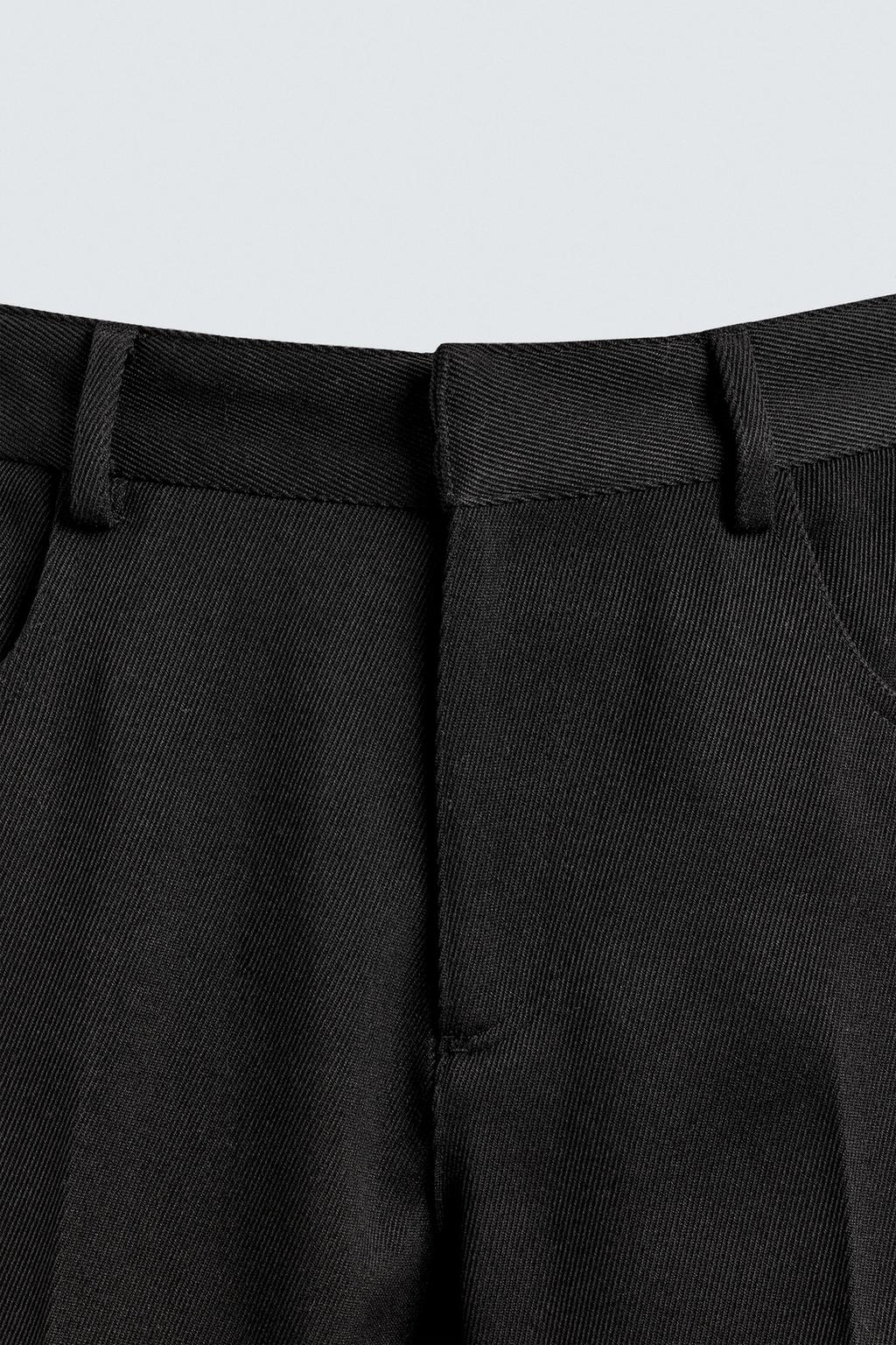 БРЮКИ FLARE FIT ИЗ САРЖИ