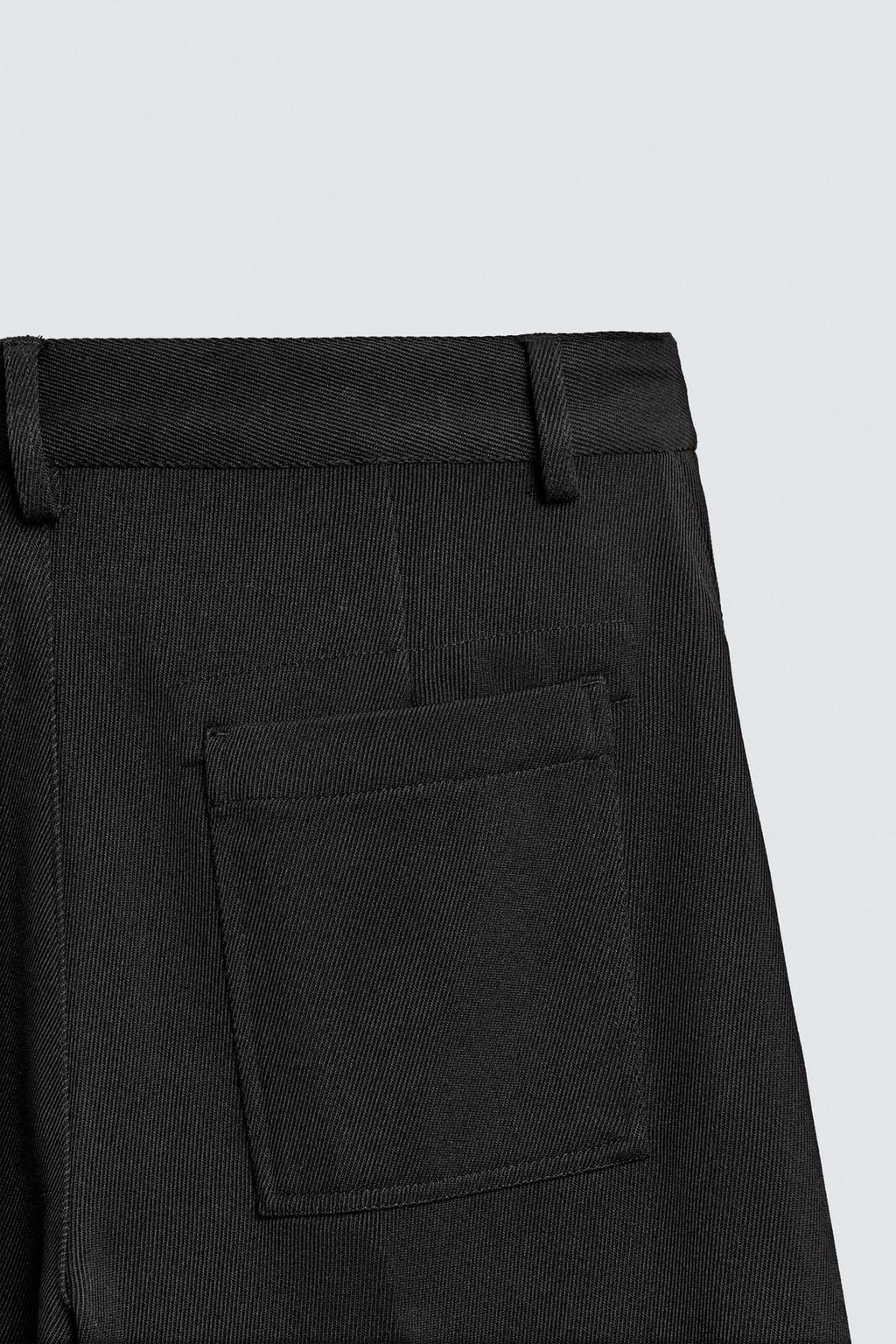 БРЮКИ FLARE FIT ИЗ САРЖИ