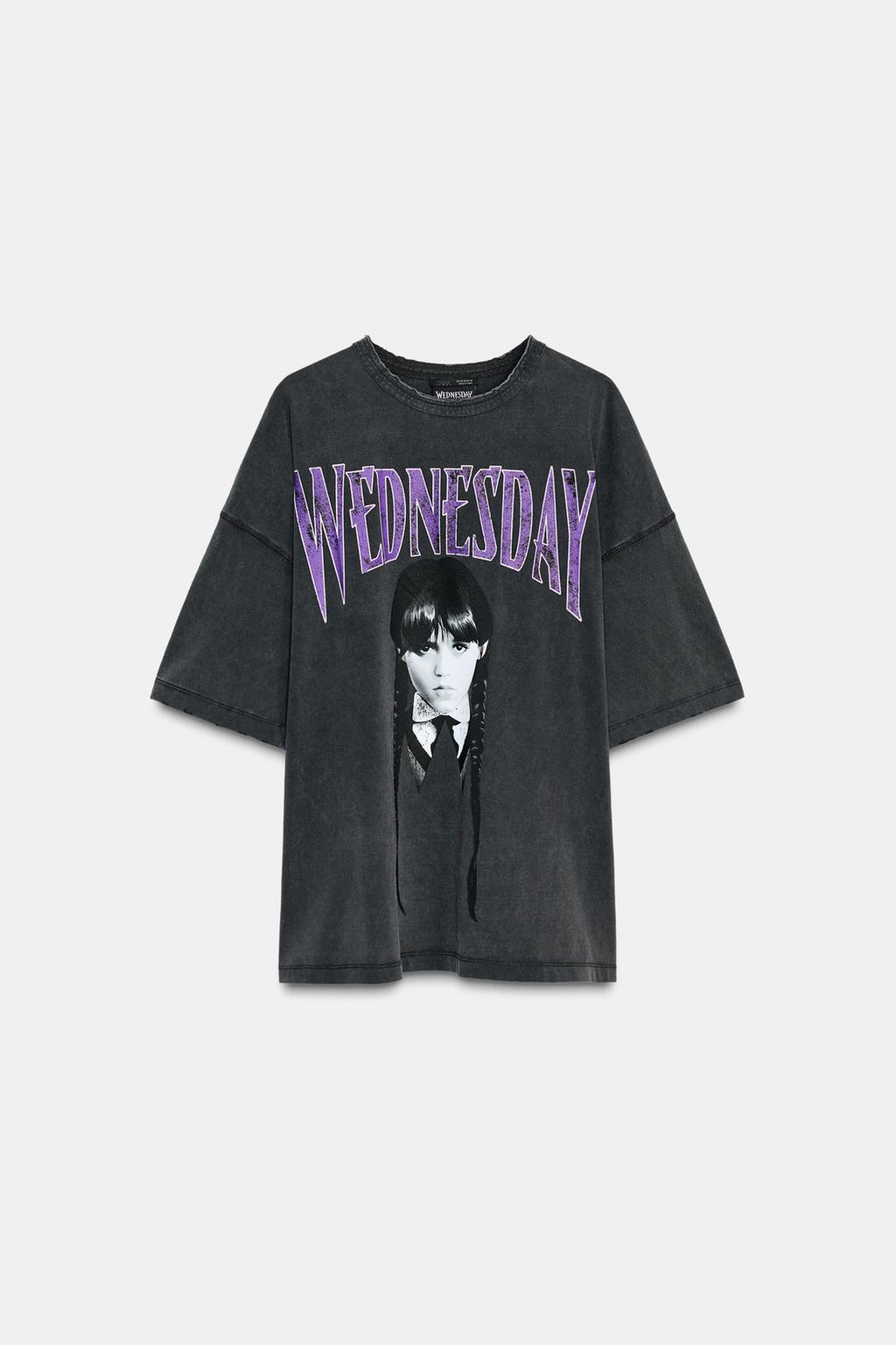 ФУТБОЛКА С ЭФФЕКТОМ ПОТЕРТОСТИ WEDNESDAY©
