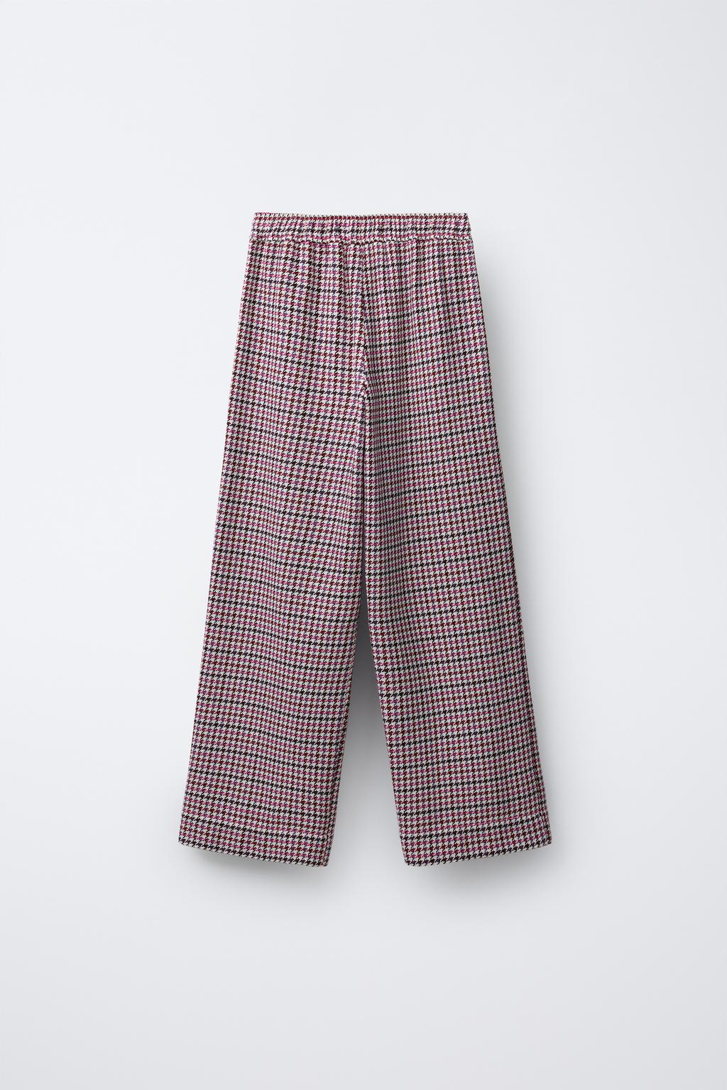 БРЮКИ WIDE LEG С УЗОРОМ «ГУСИНАЯ ЛАПКА»