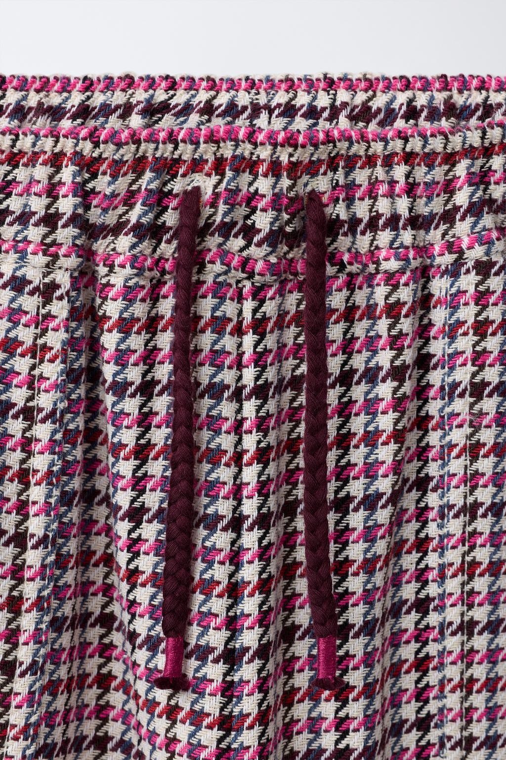 БРЮКИ WIDE LEG С УЗОРОМ «ГУСИНАЯ ЛАПКА»