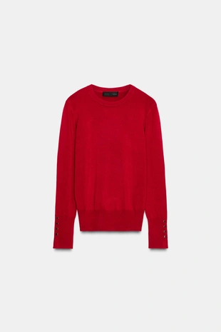 Базовый однотонный свитер- Заказать в России