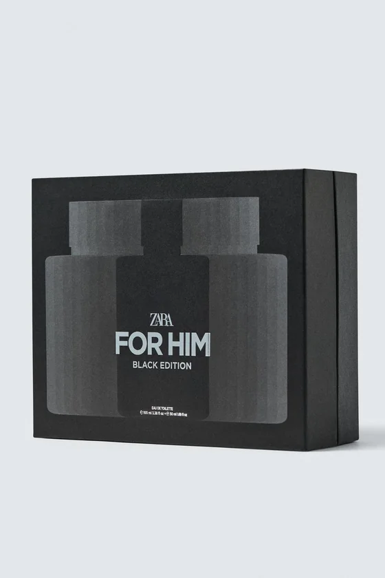 Парфюм FOR HIM BLACK EDITION EDT SET, 100 МЛ + 50 МЛ