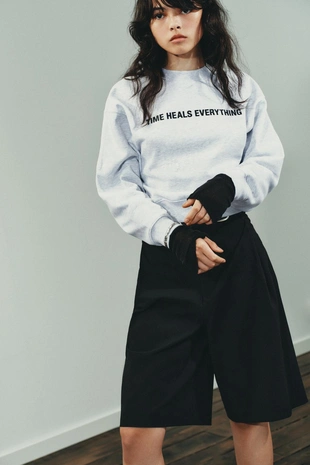 Купить Zara Толстовка с контрастным текстом