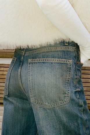 Джинсы TRF WIDE-LEG с высокой посадкой FULL LENGTH- Заказать в России