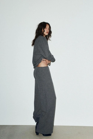 Широкие брюки из мягкой ткани- Заказать в России