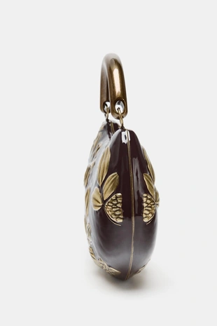 Жесткая сумка с цветочным принтом- Заказать в России