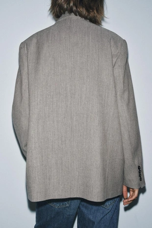 Блейзер оверсайз из смесовой шерсти — ZW COLLECTION- Заказать в России