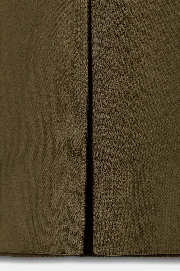 Юбка-миди трактория из трикотажа