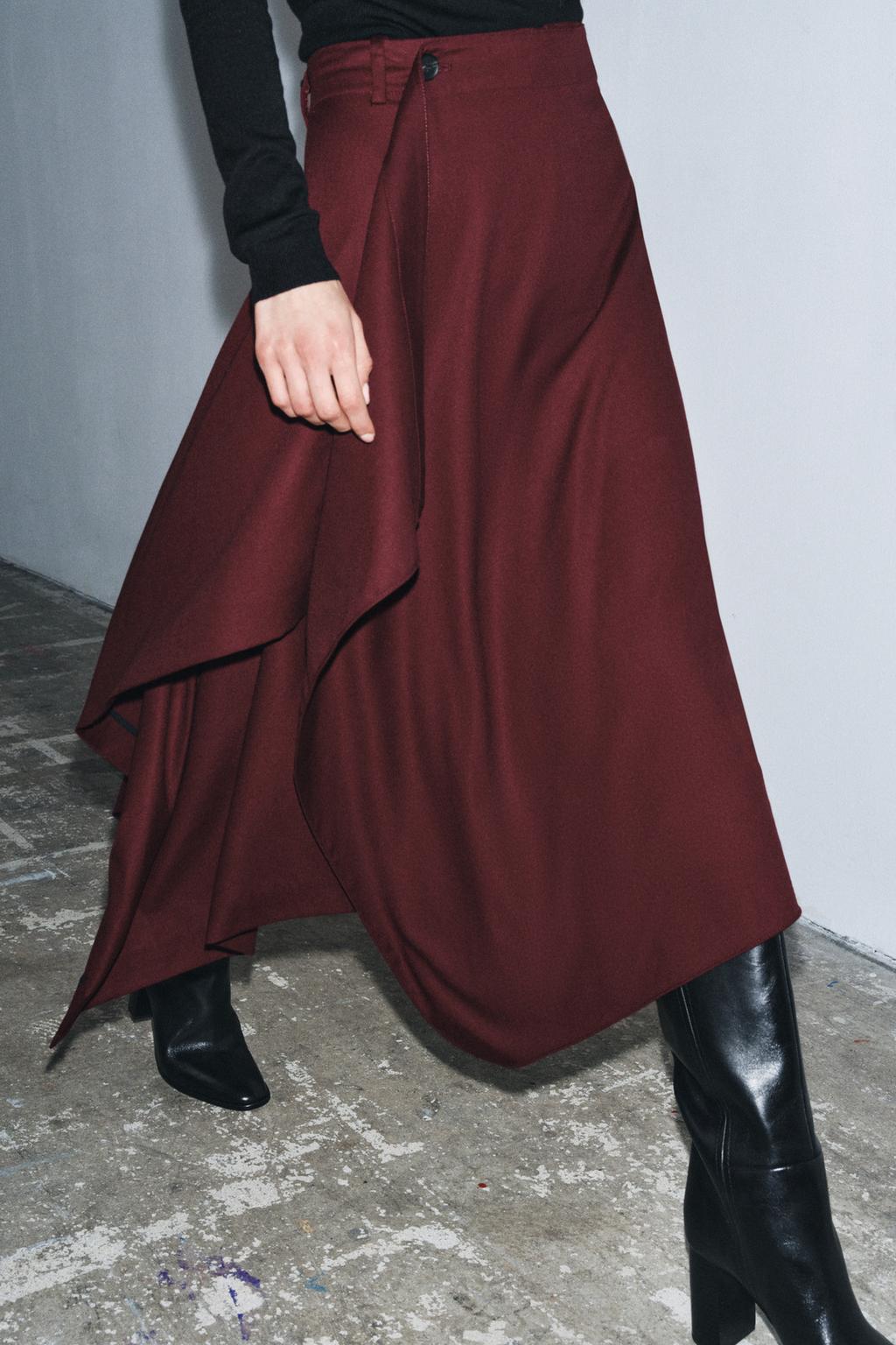 ЮБКА АСИММЕТРИЧНОГО КРОЯ — ZW COLLECTION