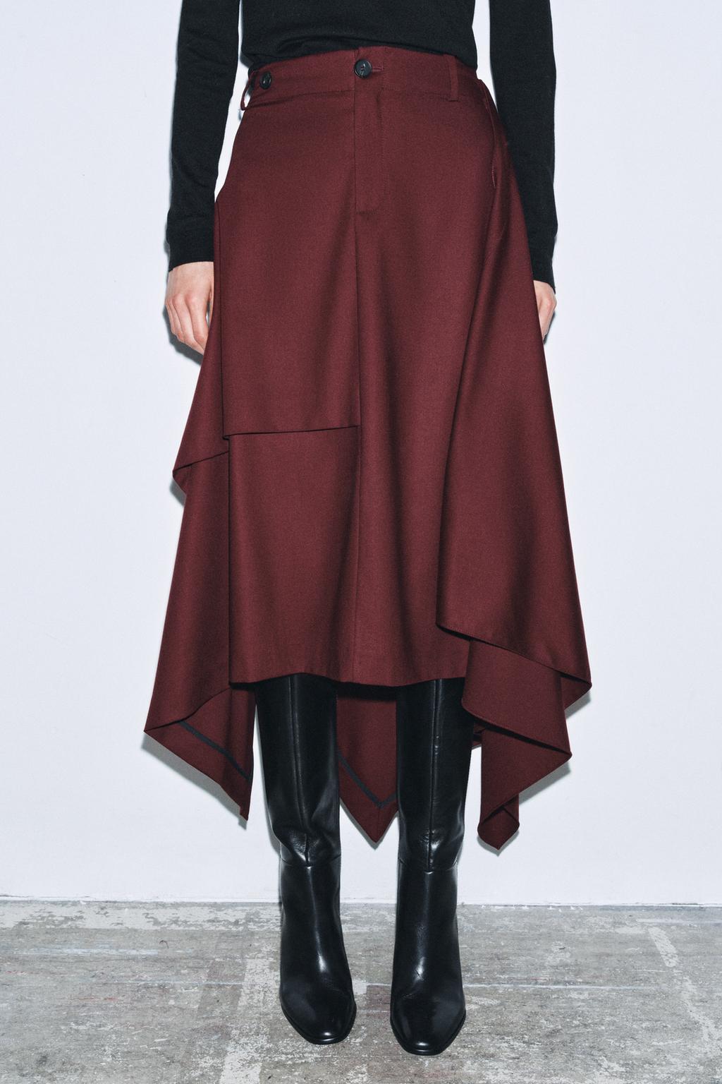 ЮБКА АСИММЕТРИЧНОГО КРОЯ — ZW COLLECTION