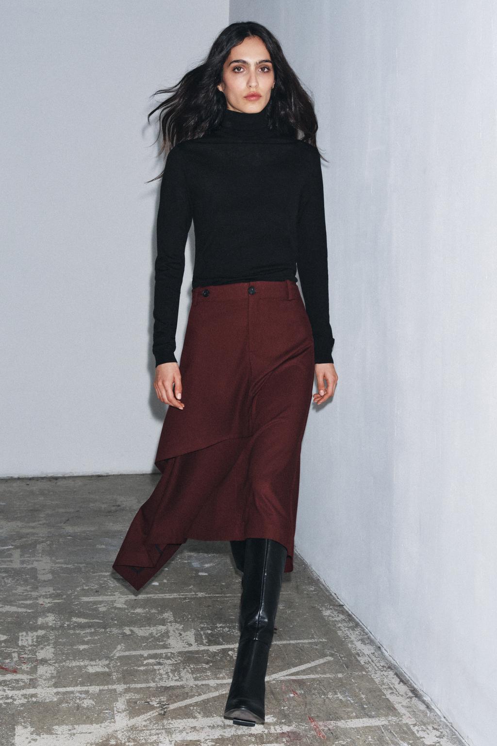 ЮБКА АСИММЕТРИЧНОГО КРОЯ — ZW COLLECTION