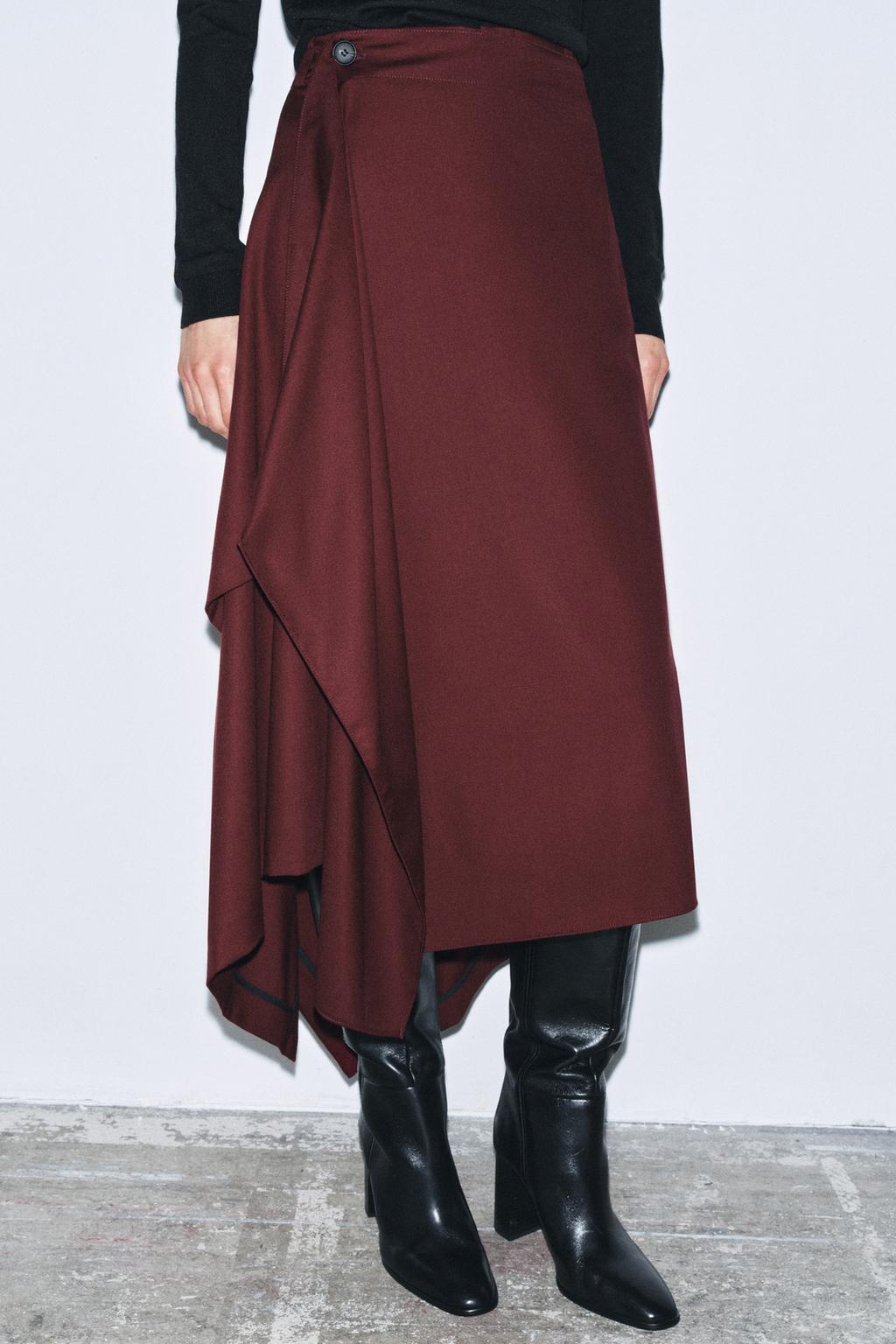 ЮБКА АСИММЕТРИЧНОГО КРОЯ — ZW COLLECTION