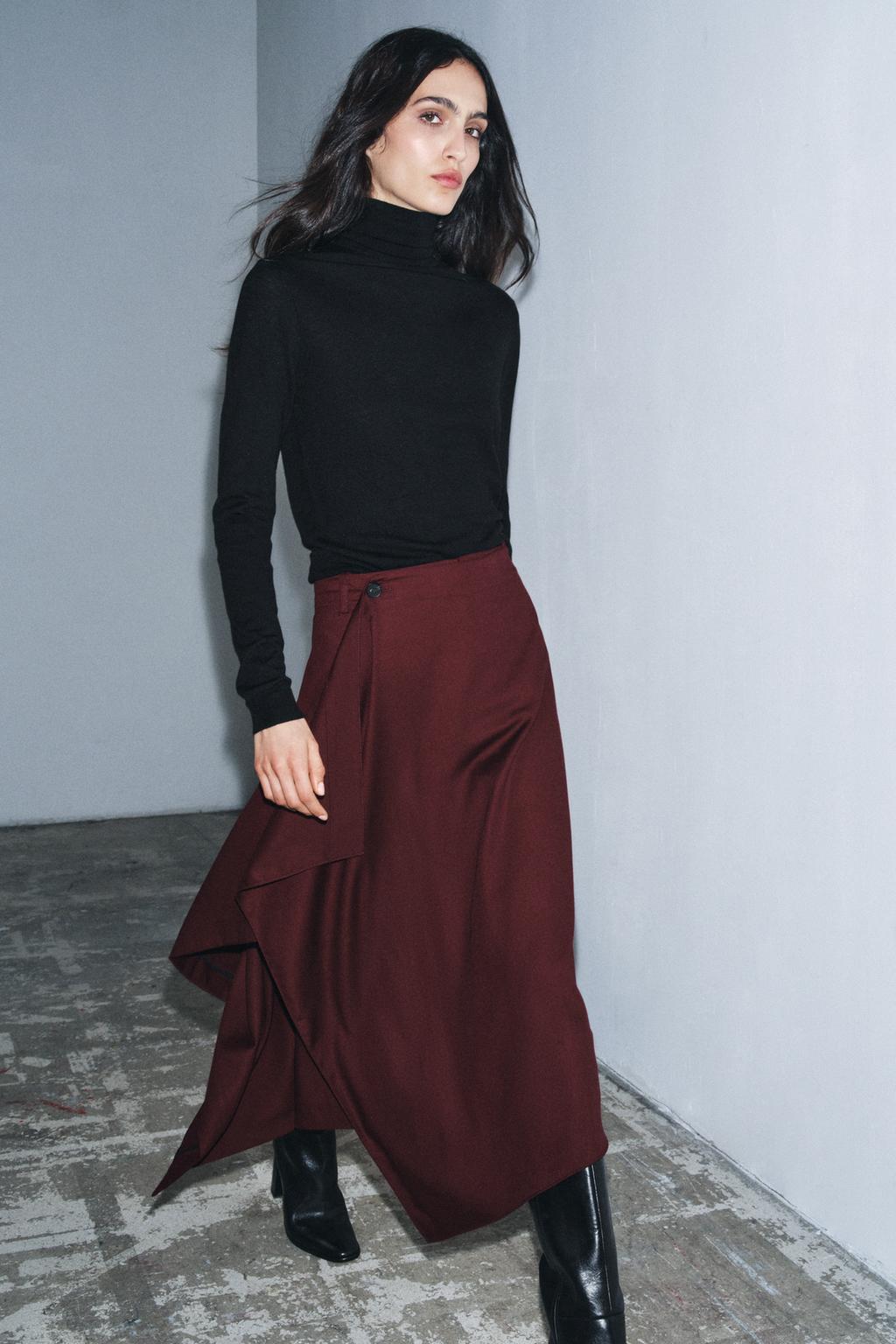 ЮБКА АСИММЕТРИЧНОГО КРОЯ — ZW COLLECTION