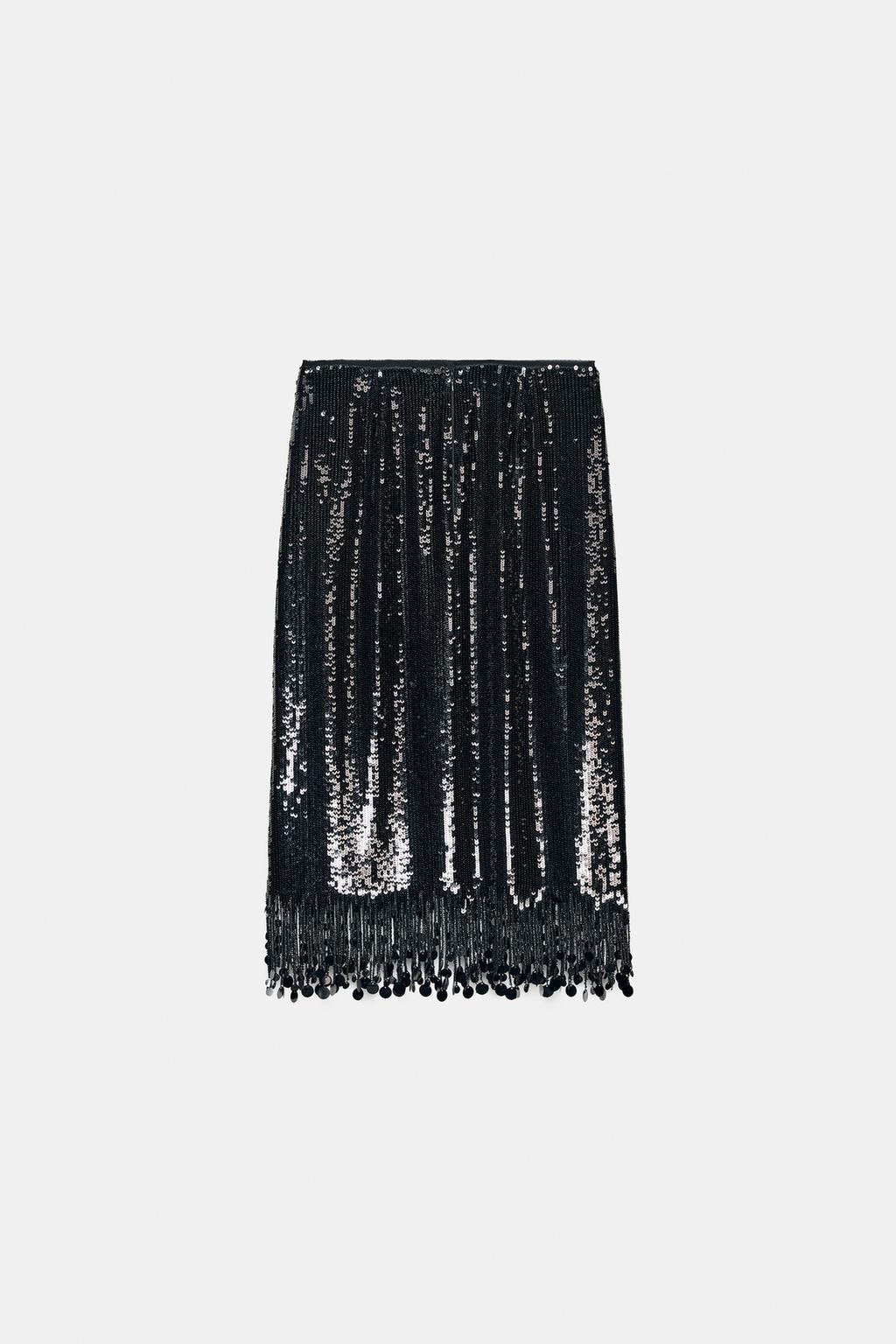 ДЛИННАЯ ЮБКА С ПАЙЕТКАМИ ZW COLLECTION