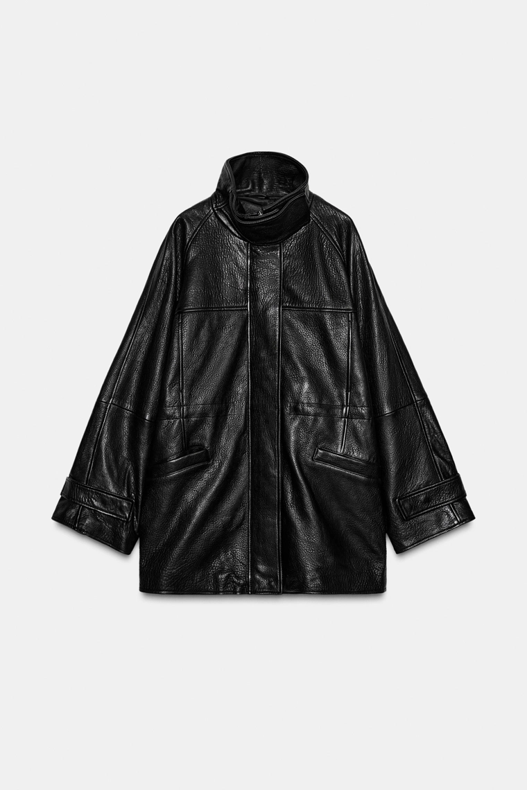 Куртка из 100% кожи с регулируемой талией