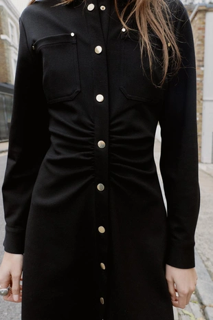 Платье из крепа облегающего кроя- Заказать в России