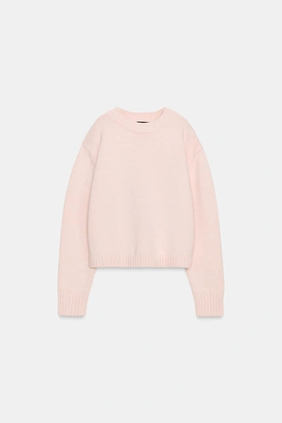 Вязаный джемпер с декором на спинке- Заказать в России