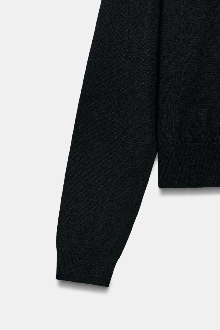 Водолазка с высоким воротником из шерсти