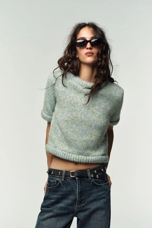 Джемпер с короткими рукавами- Заказать в России