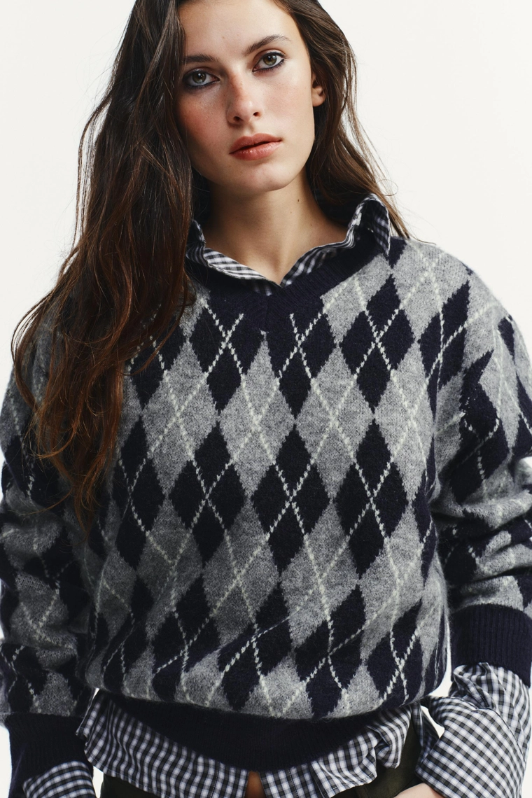 Джемпер diamond knit