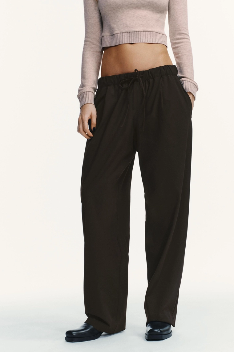 Брюки-пижама в клетку