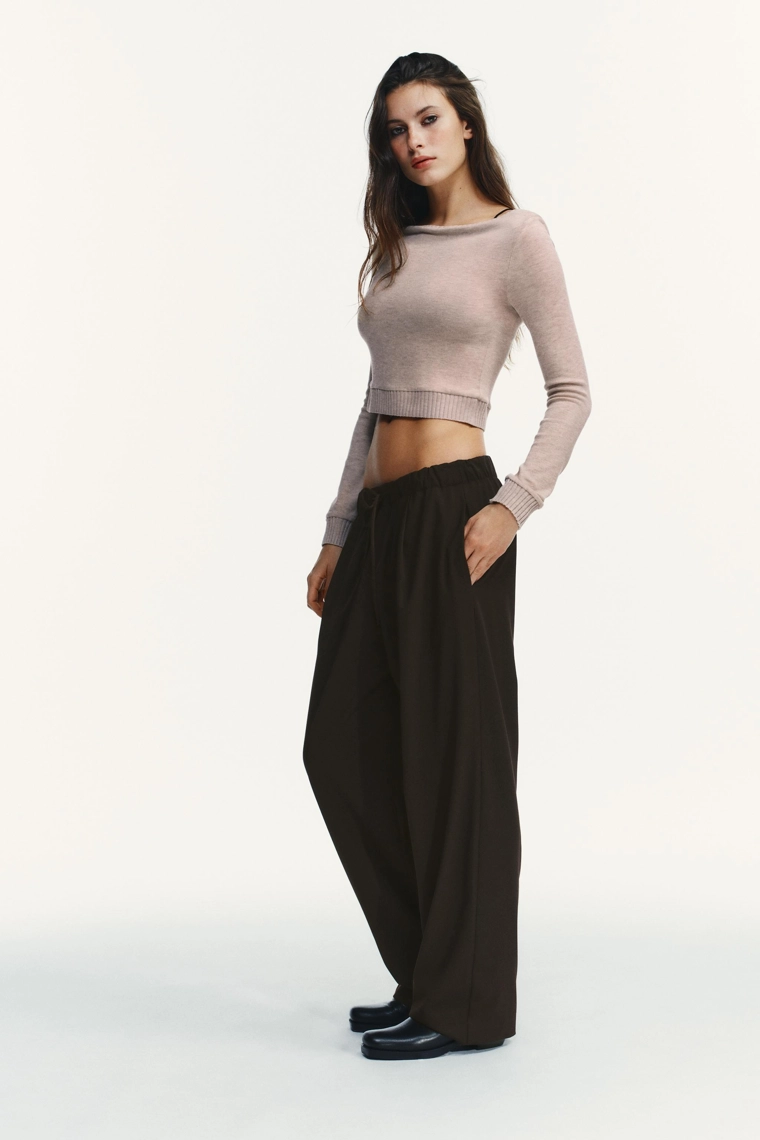 Брюки-пижама в клетку