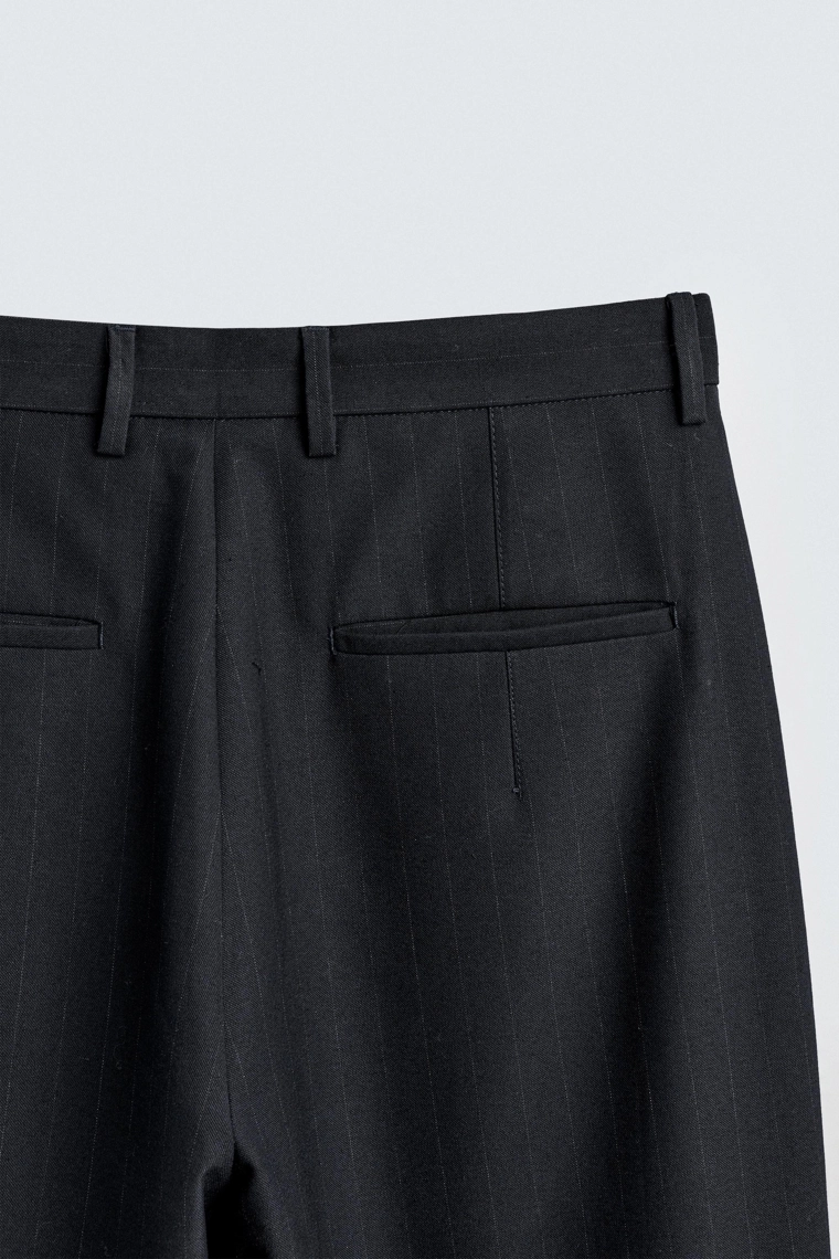 Брюки в полоску сафьяна