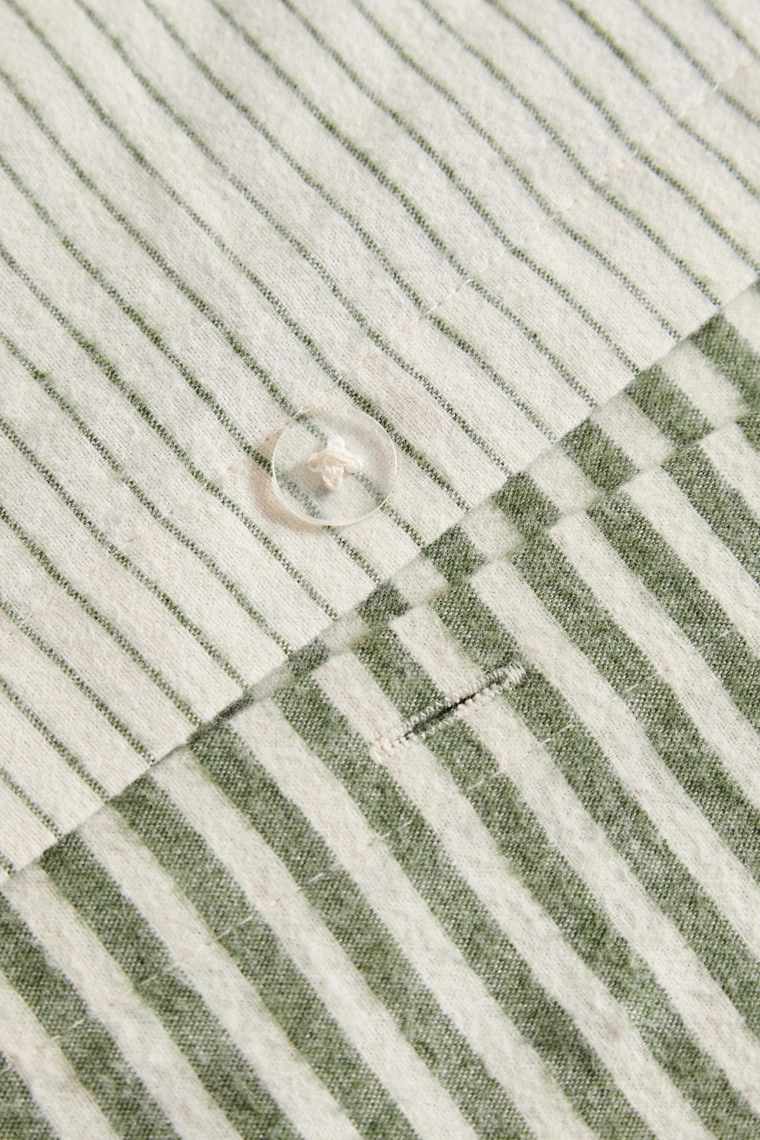 Поворотная покрывало из хлопкового фланели с полосатым дизайном