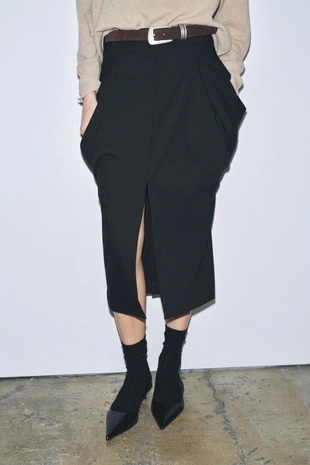 Юбка миди с драпированными карманами — ZW COLLECTION- Заказать в России