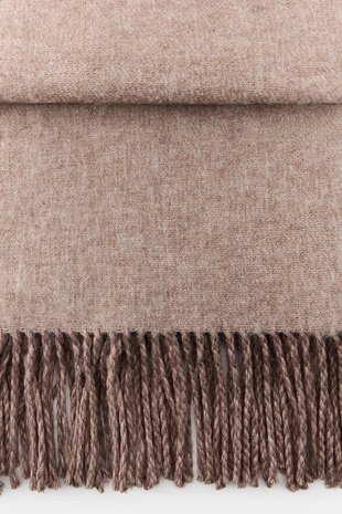 Мягкий двусторонний шарф с бахромой- Заказать в России