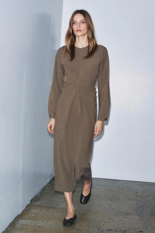 Платье миди со сборками — ZW COLLECTION- Заказать в России