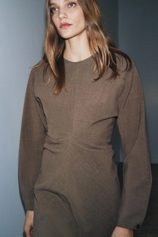 Платье миди со сборками — ZW COLLECTION- Заказать в России