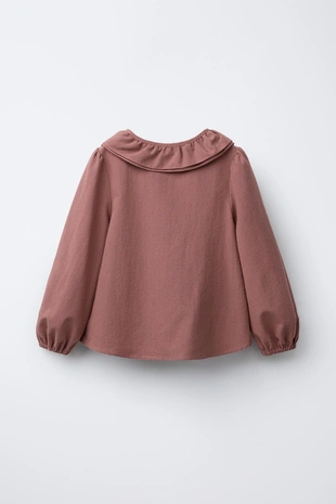 Рубашка в клетку виши с двойным воротником- Заказать в России