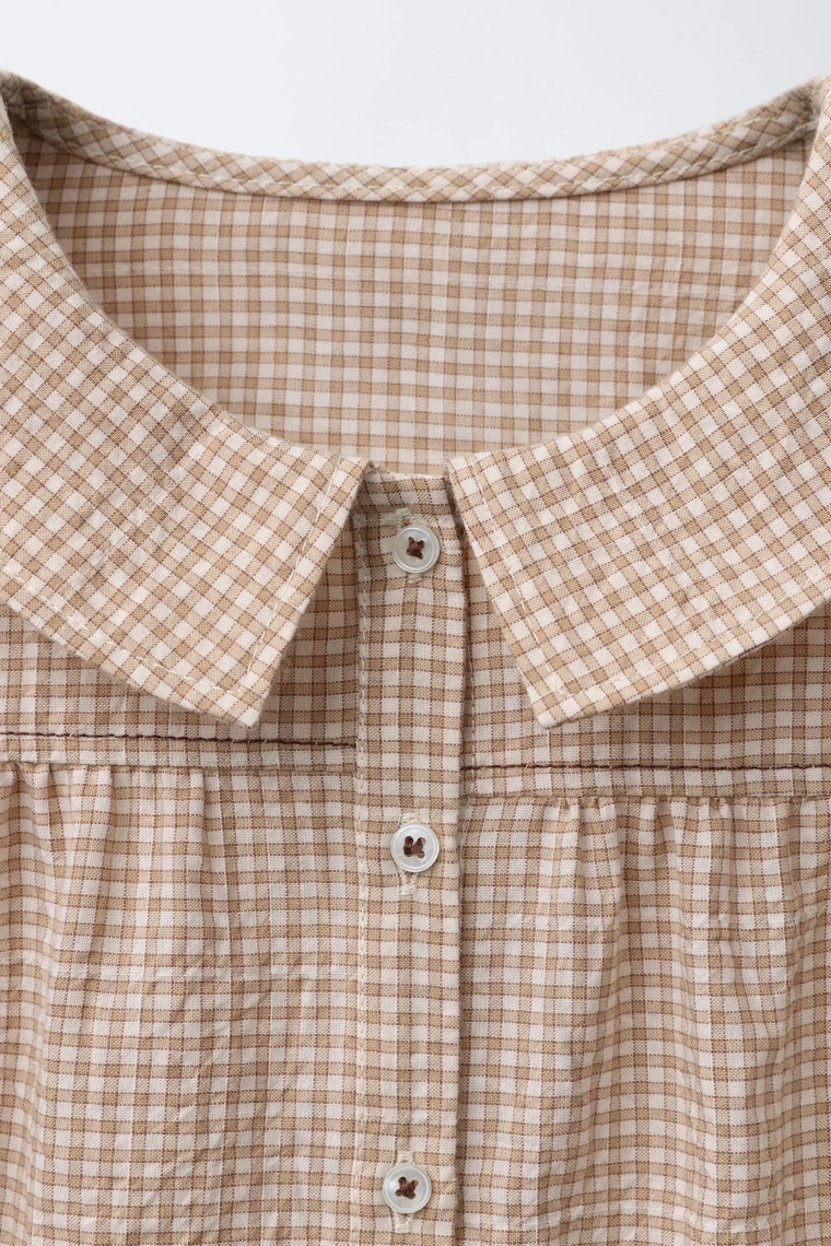 Рубашка с воротником петер пэн и вышивкой bensimon ® x zara