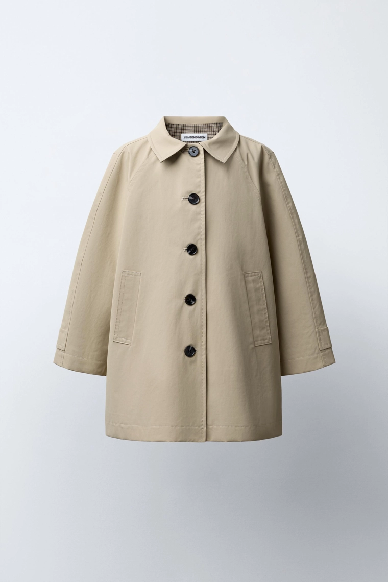 Длинное плащ-тренч водоотталкивающее bensimon ® x zara